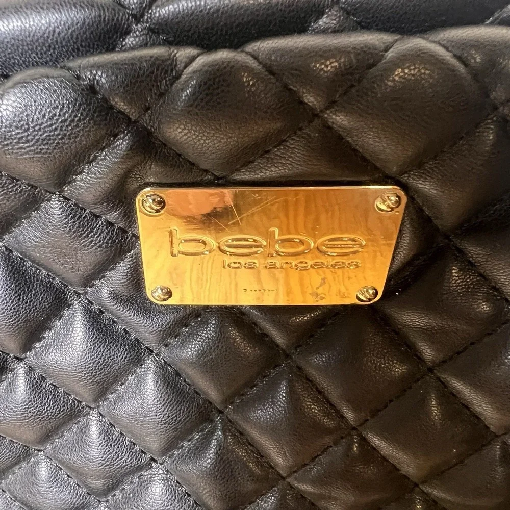 Bebe Maria quilted Large backpack Purse